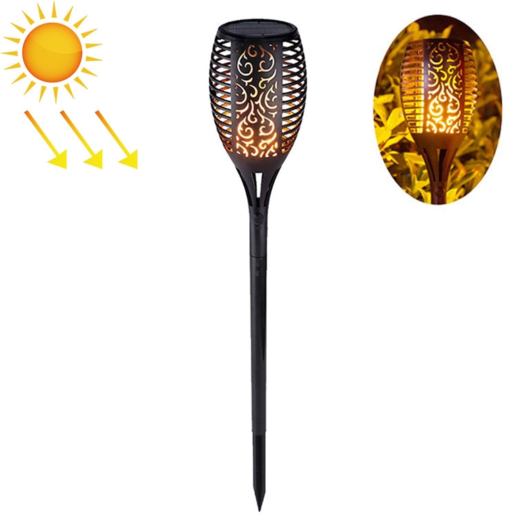 Torcia da giardino solare 96 LED luce a fiamma 350LM