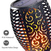 Torcia da giardino solare 96 LED luce a fiamma 350LM