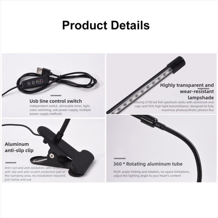 Lampada LED 30W con temporizzatore per crescita piante