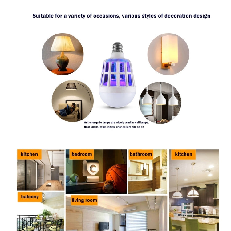 Lampada LED Zapper antizanzare con luce a sfera 175-265 V
