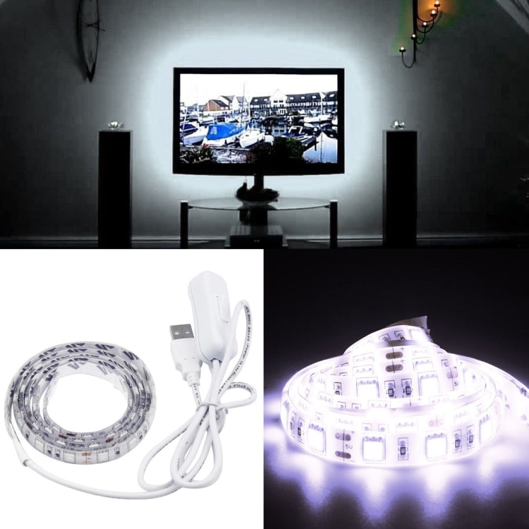 30 LED 5050 SMD epossidici IP65 impermeabili con cavo interruttore prolungato da 1 m, larghezza: 10 mm