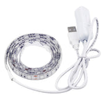 30 LED 5050 SMD epossidici IP65 impermeabili con cavo interruttore prolungato da 1 m, larghezza: 10 mm