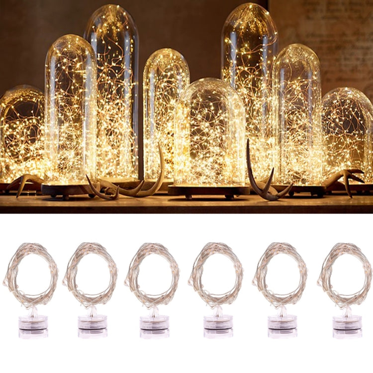 20 LED 2700-2900K Fata luminosa a corda per feste/vacanze, lunghezza: 2 m, DC 6 V, 6 PCS 2m