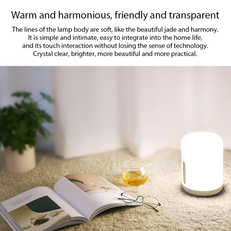 Lampada da comodino originale Xiaomi Mijia 2 LED Luce notturna Touch e controllo intelligente dell'app, Bedside Lamp