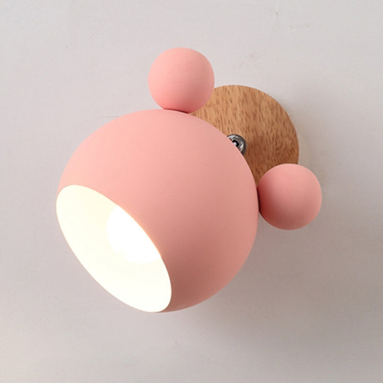 Lampada da parete creativa Cartoon E27 LED a luce bianca calda per passaggio sul comodino