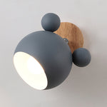 Lampada da parete creativa Cartoon E27 LED a luce bianca calda per passaggio sul comodino