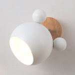 Lampada da parete creativa Cartoon E27 LED a luce bianca calda per passaggio sul comodino