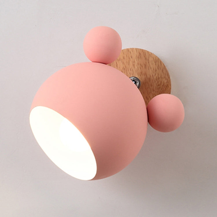 Lampada da parete a luce bianca Creative Cartoon E27 LED per passaggio sul comodino