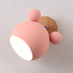 Lampada da parete a luce bianca Creative Cartoon E27 LED per passaggio sul comodino