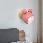 Lampada da parete a luce bianca Creative Cartoon E27 LED per passaggio sul comodino