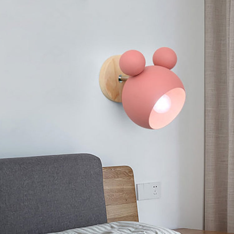 Lampada da parete a luce bianca Creative Cartoon E27 LED per passaggio sul comodino
