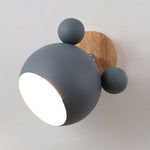Lampada da parete a luce bianca Creative Cartoon E27 LED per passaggio sul comodino