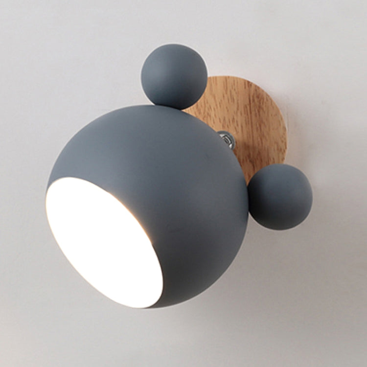 Lampada da parete a luce bianca Creative Cartoon E27 LED per passaggio sul comodino