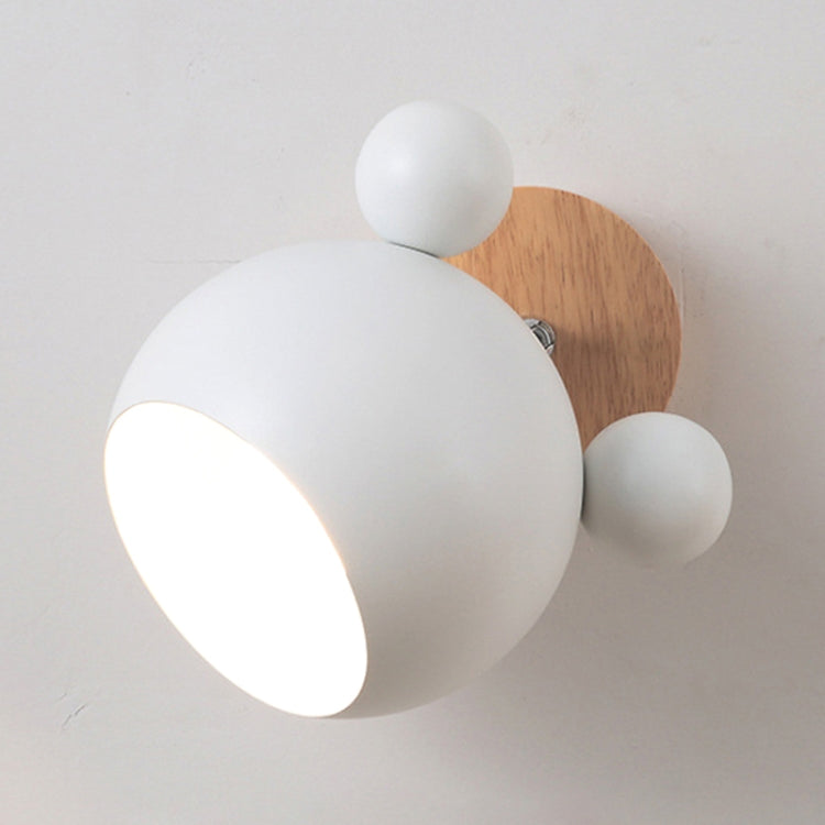 Lampada da parete a luce bianca Creative Cartoon E27 LED per passaggio sul comodino