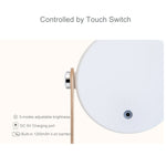 Lampada a lanterna ricaricabile DC 5V con controllo touch LED, White Light