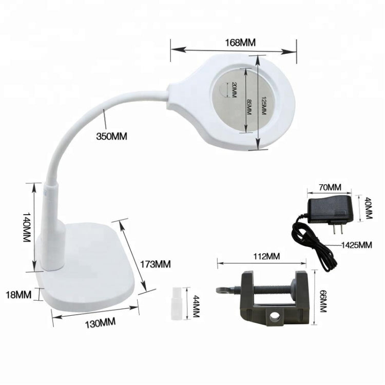 Lampada d'ingrandimento portatile multifunzione da tavolo BEST (tensione 220 V), 9145 Magnifier