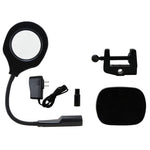 BEST Lampada da tavolo regolabile con lente d'ingrandimento a LED (tensione 220 V), 9145T Magnifier