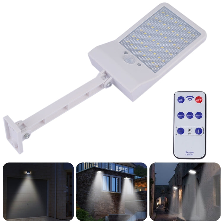 Lampada solare telecomandata 6W 800LM 48 LED con staffa