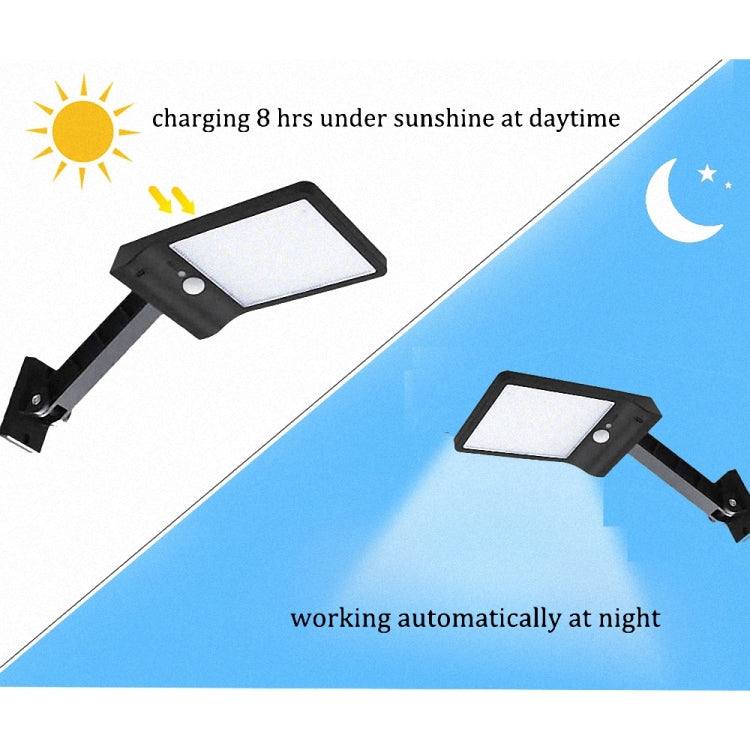 Lampada solare telecomandata 6W 800LM 48 LED con staffa