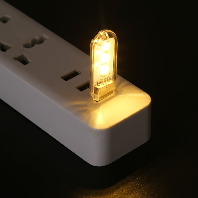 Lampada notturna portatile con luce da libro a LED USB 5730 SMD a 3 LED, 3 LEDs