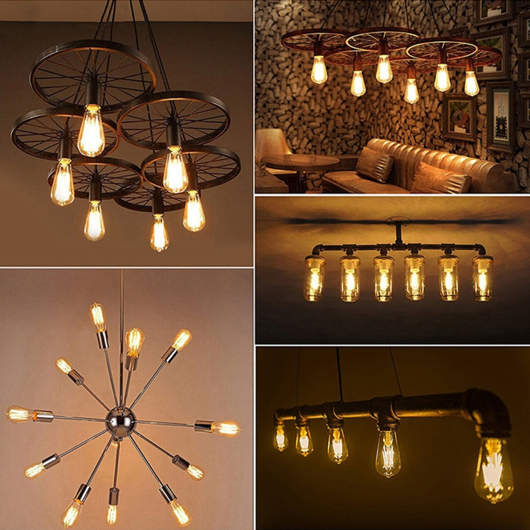 ST64 E27 4W 4 LED 600 LM 3000K Retro Dimmerabile Lampadina a filamento LED Luce a risparmio energetico, AC 220V, ST64 4W White Light, ST64 4W Warm White