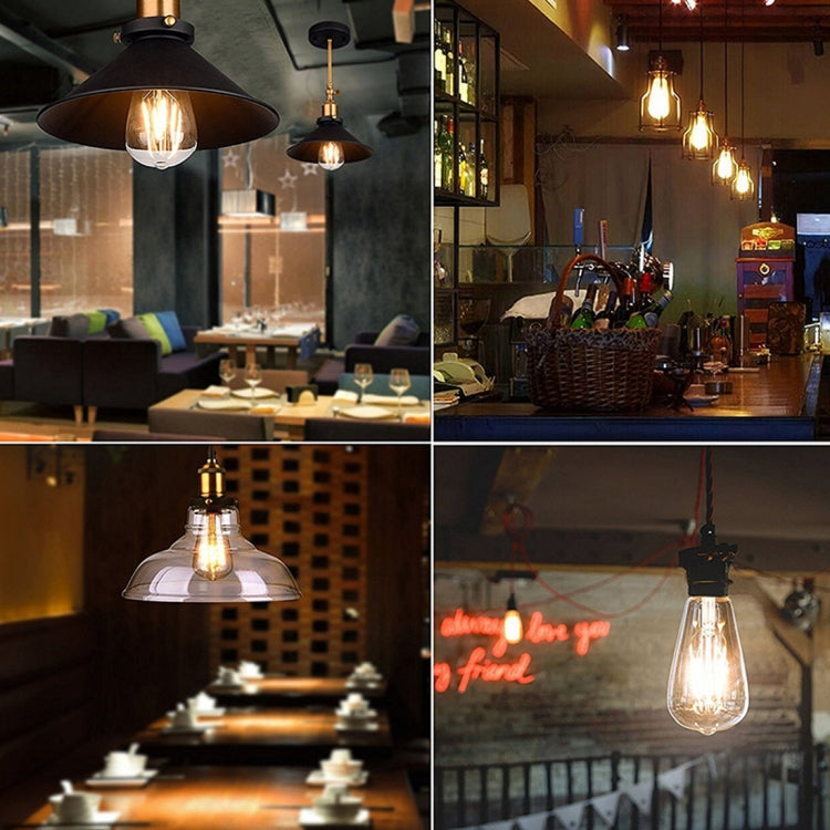 ST64 E27 4W 4 LED 600 LM 3000K Retro Dimmerabile Lampadina a filamento LED Luce a risparmio energetico, AC 220V, ST64 4W White Light, ST64 4W Warm White