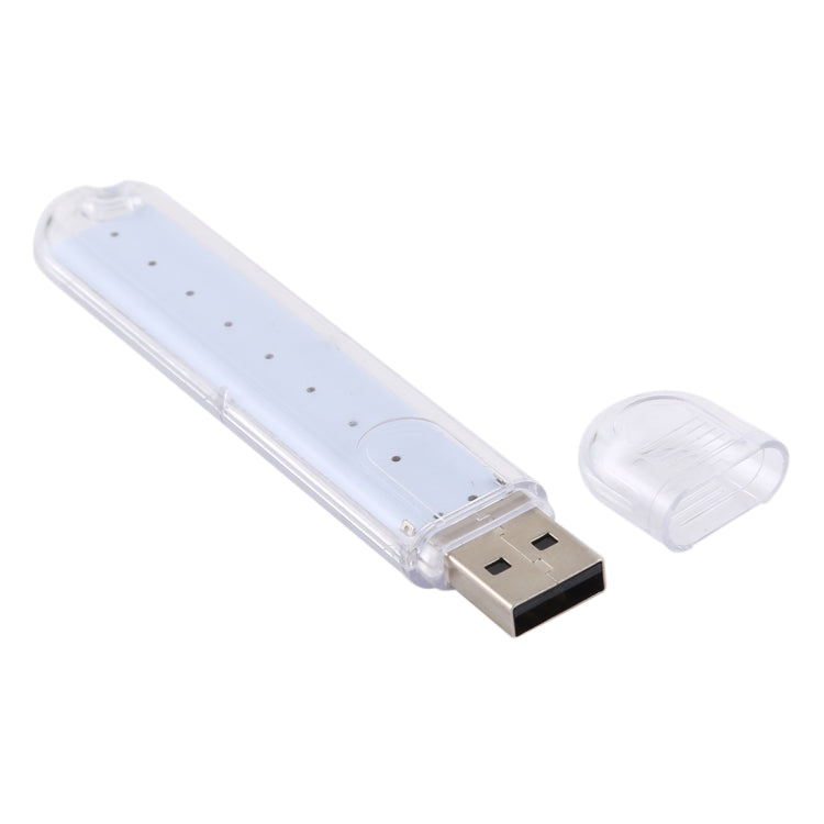 Lampada da notte portatile con luce da libro a LED USB 5730 SMD da 3 W 8 LED, DC 5 V, 8 LEDs