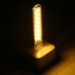Lampada da notte portatile con luce da libro a LED USB 5730 SMD da 3 W 8 LED, DC 5 V, 8 LEDs