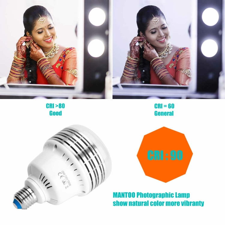 Lampadina LED MANTOO PGL35 35W 120V 5500K 3900LM per illuminazione fotografica, 120V 3900LM