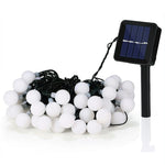Stringa di lampada solare a forma di palla da 30 LED per esterni, impermeabile, decorazione natalizia