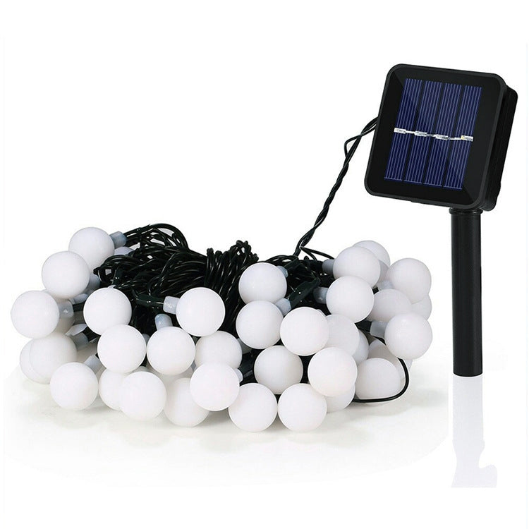 Stringa di lampada solare a forma di palla da 30 LED per esterni, impermeabile, decorazione natalizia
