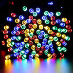 Stringa di lampada solare per decorazione natalizia impermeabile da esterno da 200 LED, lunghezza: 22 m