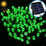 Stringa di lampada solare per decorazione natalizia impermeabile da esterno da 200 LED, lunghezza: 22 m