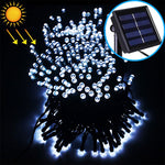 Stringa di lampada solare per decorazione natalizia impermeabile da esterno da 200 LED, lunghezza: 22 m