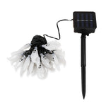 Stringa di lampada solare a forma di fantasma da 30 LED per giardino esterno impermeabile, decorazione natalizia