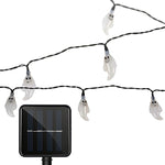 Stringa di lampada solare a forma di fantasma da 30 LED per giardino esterno impermeabile, decorazione natalizia