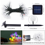 50 LED Bubble Ball Outdoor Garden Impermeabile Natale Primavera Festival Decorazione Stringa di lampada solare