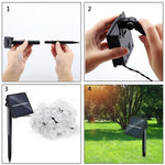 50 LED Bubble Ball Outdoor Garden Impermeabile Natale Primavera Festival Decorazione Stringa di lampada solare