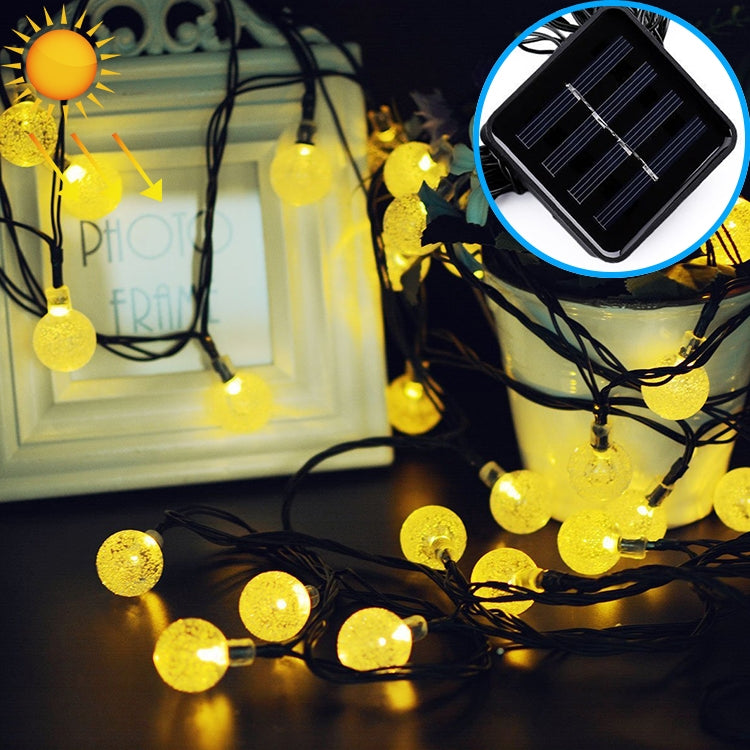 50 LED Bubble Ball Outdoor Garden Impermeabile Natale Primavera Festival Decorazione Stringa di lampada solare