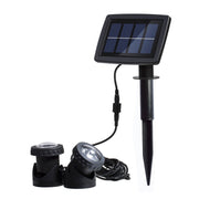 Proiettore solare subacqueo impermeabile a due teste LED