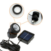 Proiettore solare subacqueo impermeabile a due teste LED