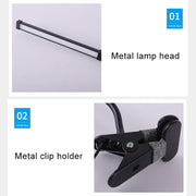 Lampada da scrivania LED pieghevole 8W con USB