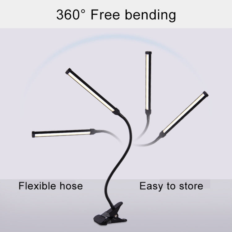 Lampada da scrivania LED pieghevole 8W con ricarica USB