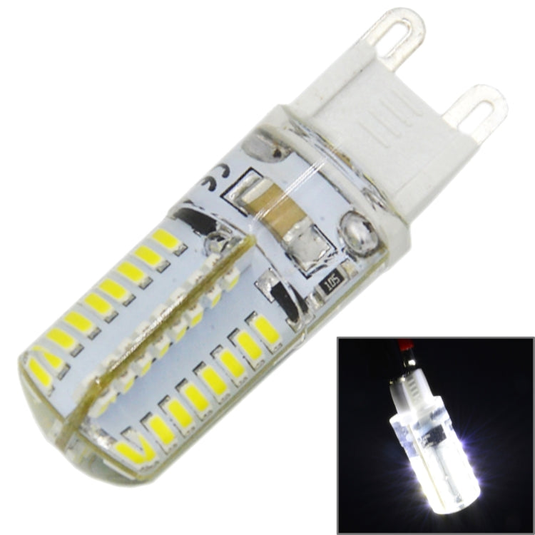 Lampadina G9 4W 210LM 64 LED SMD 3014 in silicone mais, CA 110 V, AC 110V