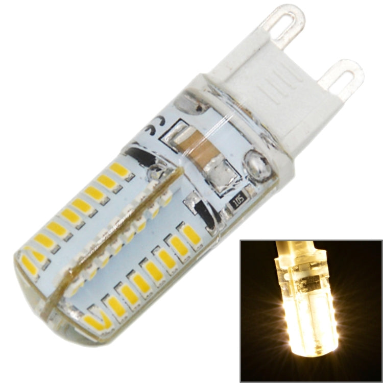Lampadina G9 4W 210LM 64 LED SMD 3014 in silicone mais, CA 110 V, AC 110V