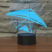 Lampada da tavolo LED 3D a forma di deltaplano touch