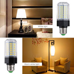 Lampadina a risparmio energetico SMD 5730, CA 110-265 V, E27 112 LEDs White Light, E27 112 LEDs Warm White