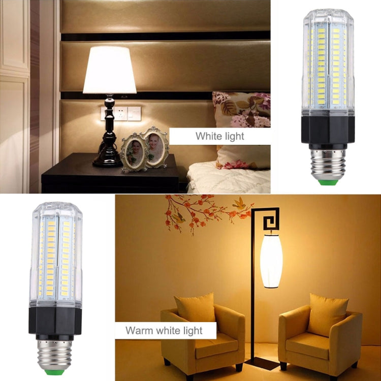 Lampadina a risparmio energetico SMD 5730, CA 110-265 V, E27 126 LEDs White Light, E27 126 LEDs Warm White