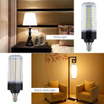 Lampadina a risparmio energetico SMD 5730, CA 110-265 V, E14 144 LEDs White Light, E14 144 LEDs Warm White