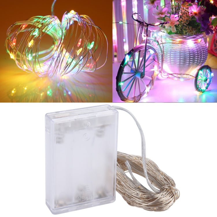Scatola di batterie 100 LED SMD 06033 x AA Lampada decorativa, DC 5 V, 10m Blue Light, 10m Colorful Light, 10m Pink Light, 10m Green Light, 10m Purple Light, 10m Red Light, 10m White Light, 10m Warm White, 10m Yellow Light